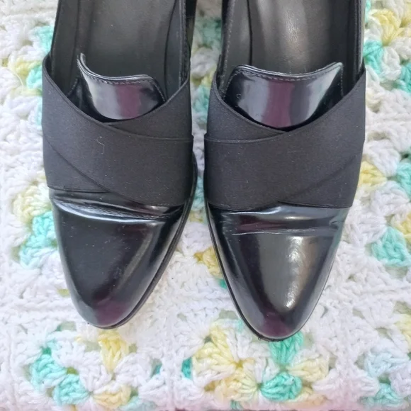Stuart Weitzman Women's Zoliver Black Block Heeled Loafers Size 6 M US - Picture 10 of 14